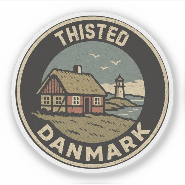 Sticker Thisted, Danemark Danemark  (Devant)