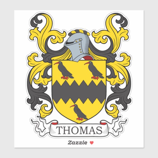 Sticker Thomas Family Crest (Feuille)