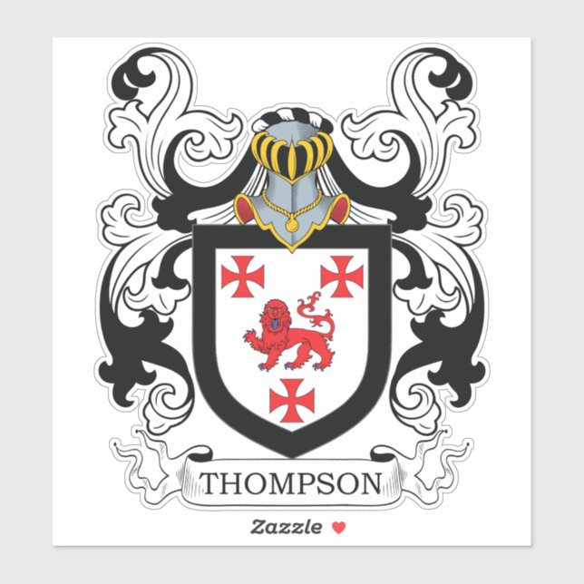 Sticker Thompson Family Crest (Feuille)