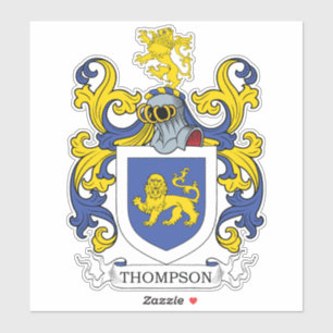 Sticker Thompson Family Crest