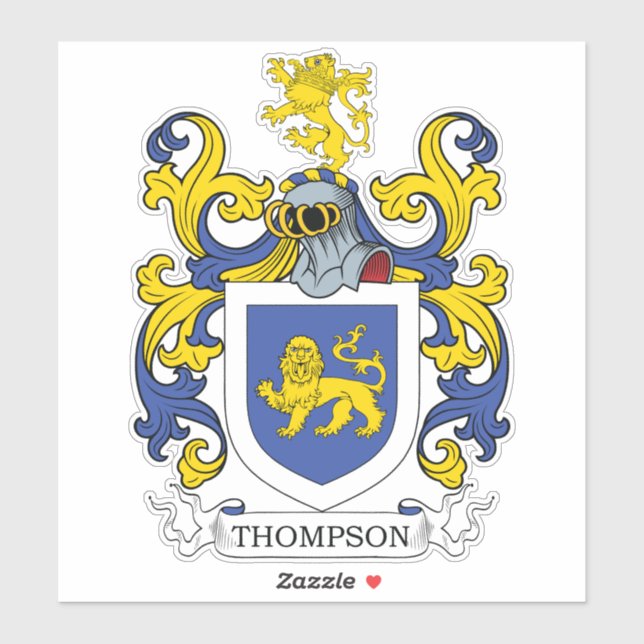 Sticker Thompson Family Crest (Feuille)