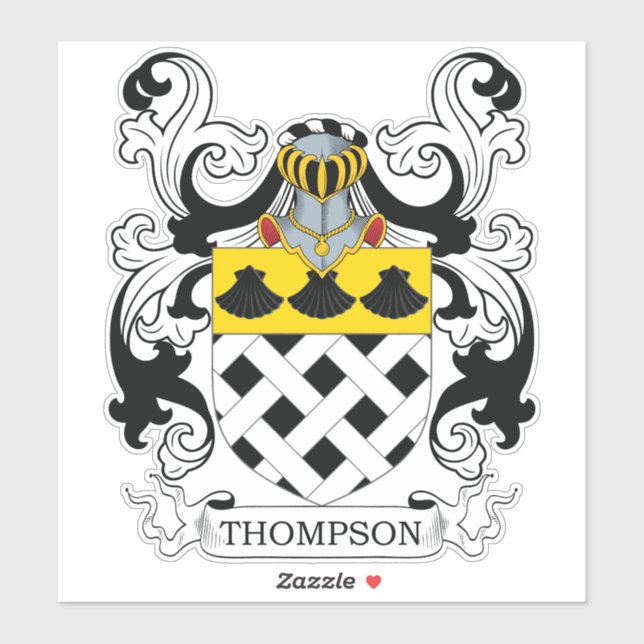 Sticker Thompson Family Crest (Feuille)