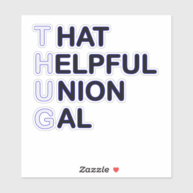 Sticker THUG - Ce Gal De L'Union Utile (Feuille)