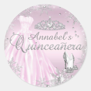 Sticker Tiara Quinceanera Rosée
