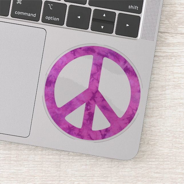 Sticker Tie Dye Peace Sign (Détail)