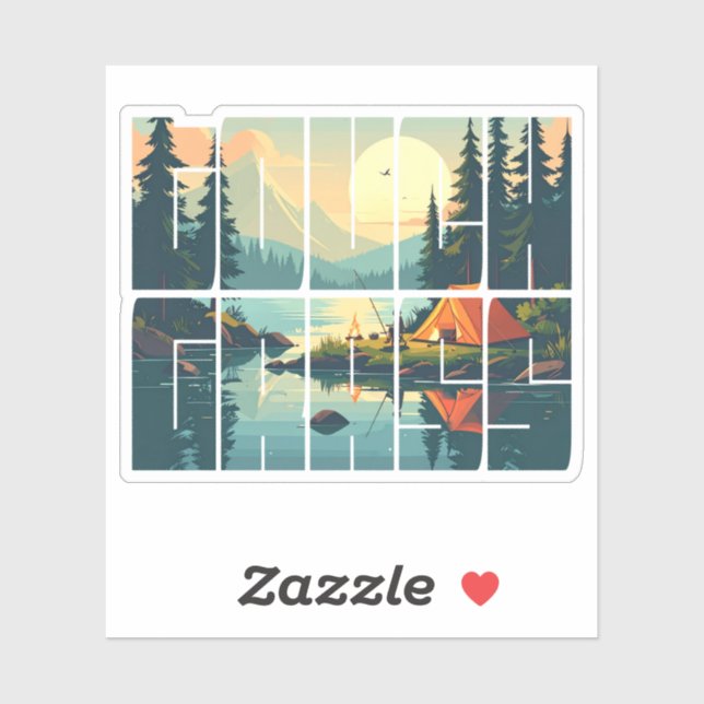 Sticker Tige tactile rétro personnalisable Typographie ext (Feuille)