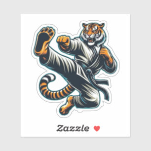 Sticker Tiger des Arts Martiaux