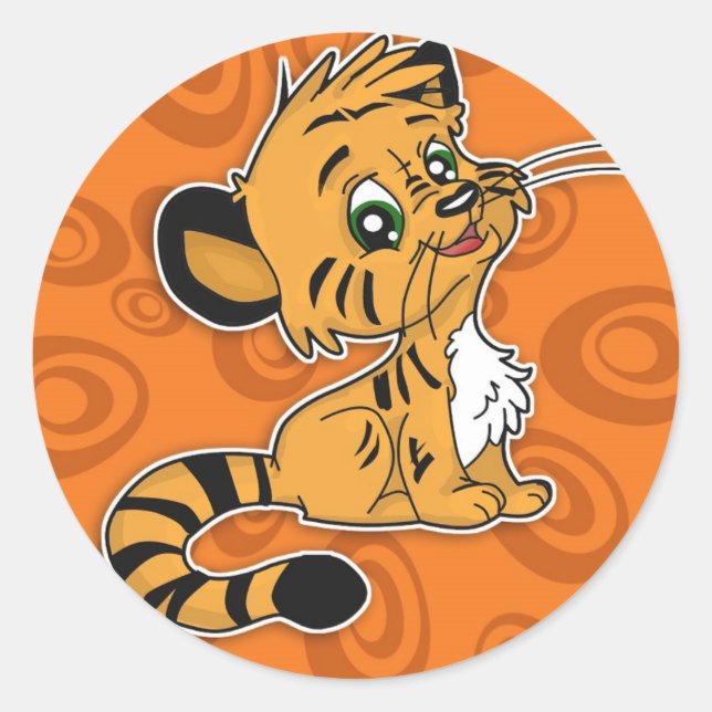 Sticker Tiger mignon (Devant)