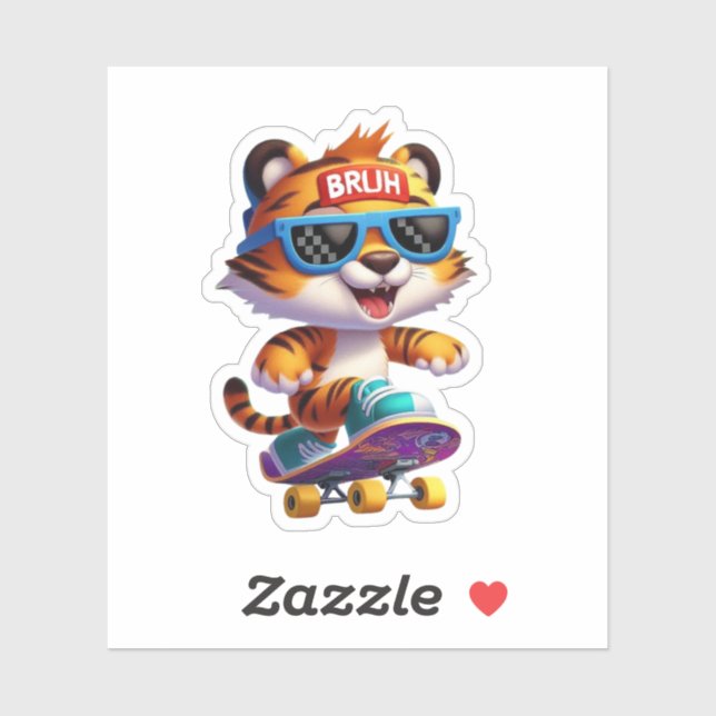 Sticker Tigre (Feuille)