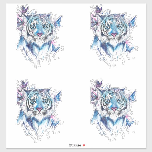 Sticker Tigre (Feuille)