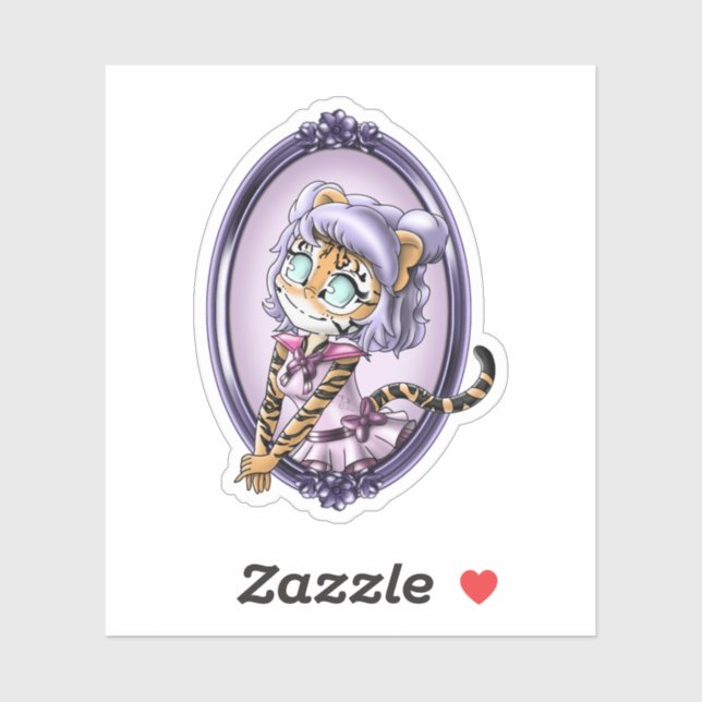 Sticker Tigre (Feuille)