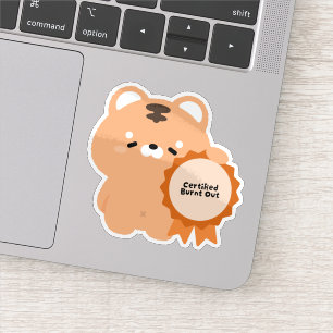 Sticker Tigre Épuisé Certifié