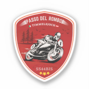 Sticker Timmelsjoch - passo del rombo voyage à moto