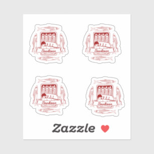 Sticker Tin de sardines pop art