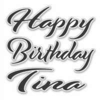 Tina Name Prénom Anniversaire de la Broderie noire