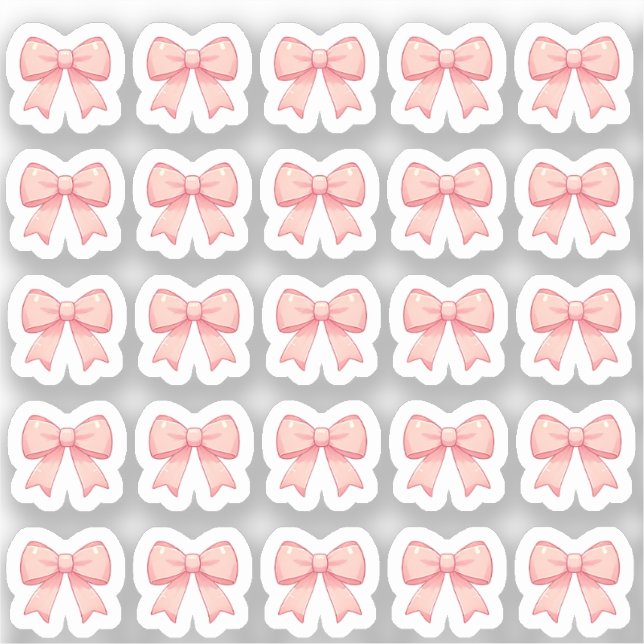 Sticker Tiny latte blow bows planner (Recto)