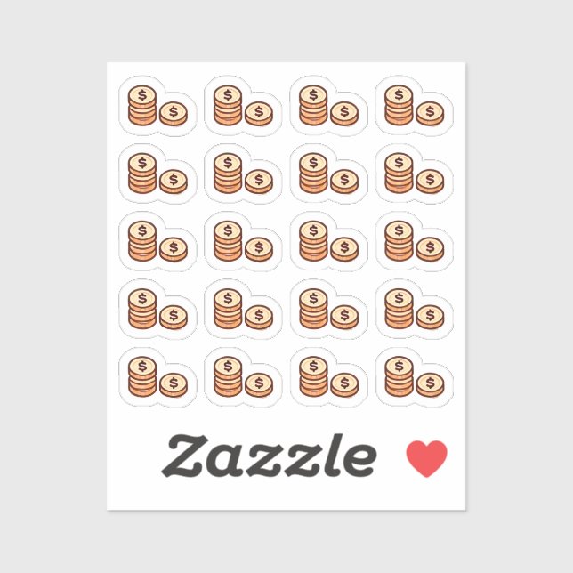 Sticker Tiny latte coins planner (Feuille)