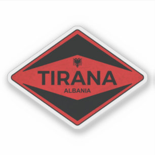 Sticker Tirana Albanie Vintage