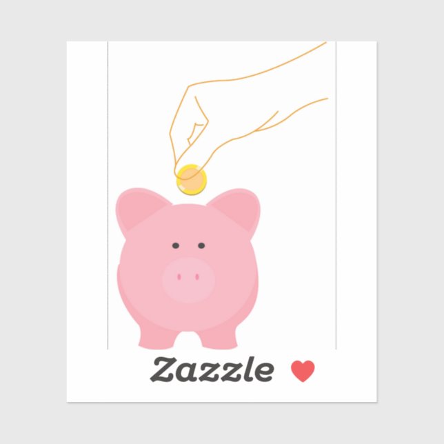 Sticker Tirelire (Feuille)