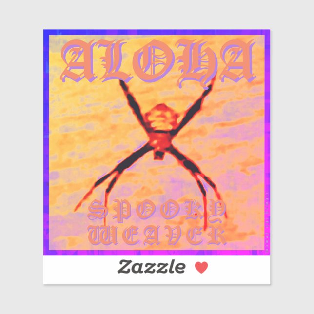 Sticker Tissereau éffrayant (jaune), photo flexible (Feuille)