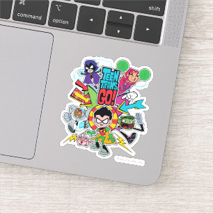 Sticker Titans Ados, allez !   Graphique Flèche d'équipe
