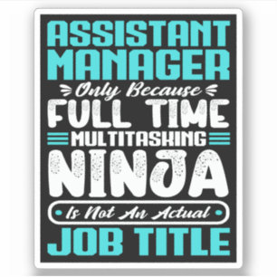Sticker Titre d'emploi Directeur adjoint cadeau de travail