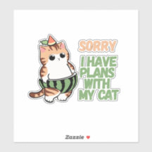 Titre : Désolé, j'ai des plans avec mon chat Migno