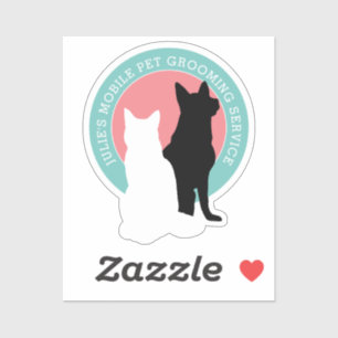 Sticker Toiletteur mobile pour chats et chiens