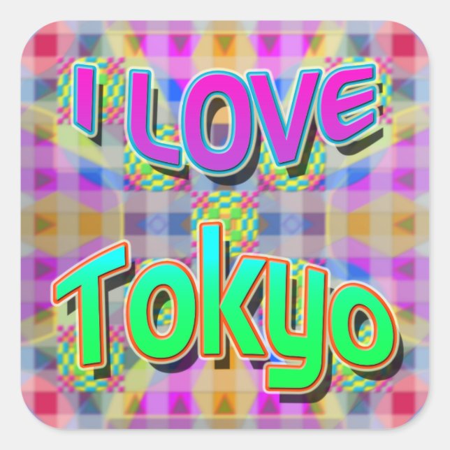 Sticker Tokyo Festival 1 "I LOVE Tokyo" (Devant)