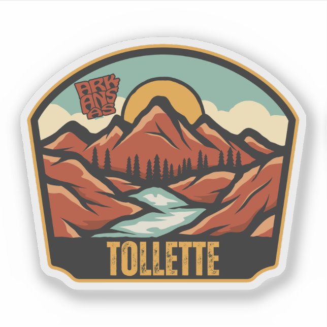 Sticker Tollette, Arkansas  (Devant)
