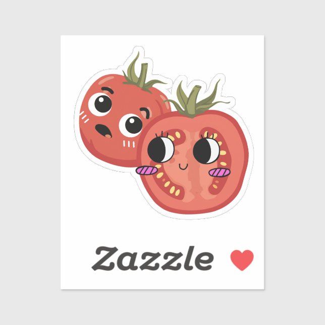 Sticker Tomate en admiration  (Feuille)