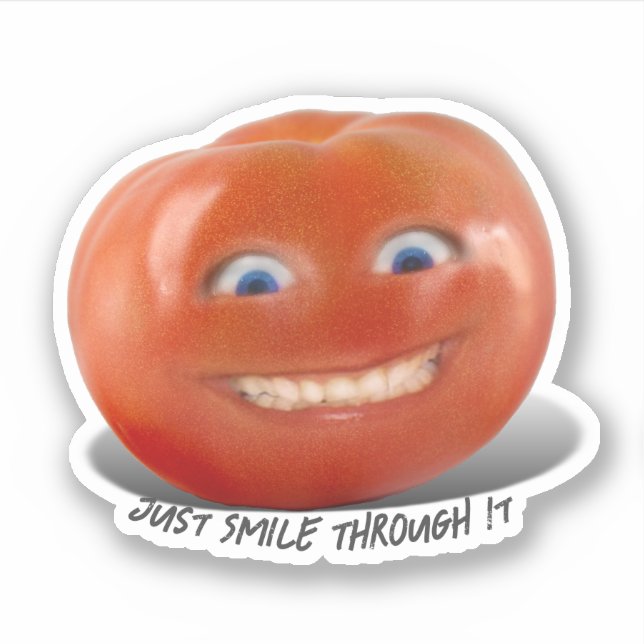 Sticker Tomate souriante (Devant)