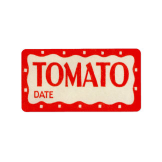Sticker tomate vintage Étiquette de jardin végétal