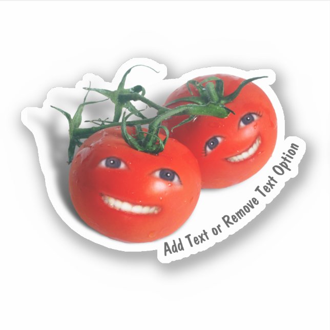 Sticker Tomates Cerises Souriantes (Devant)