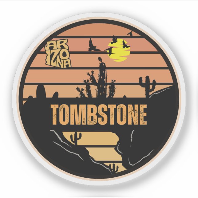 Sticker Tombstone, Arizona (Devant)
