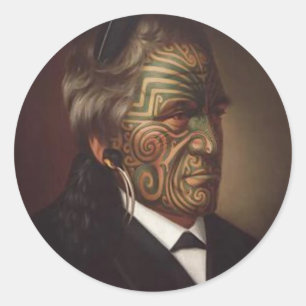 Sticker 'Tomika Te Mutu' - Gottfried Lindauer