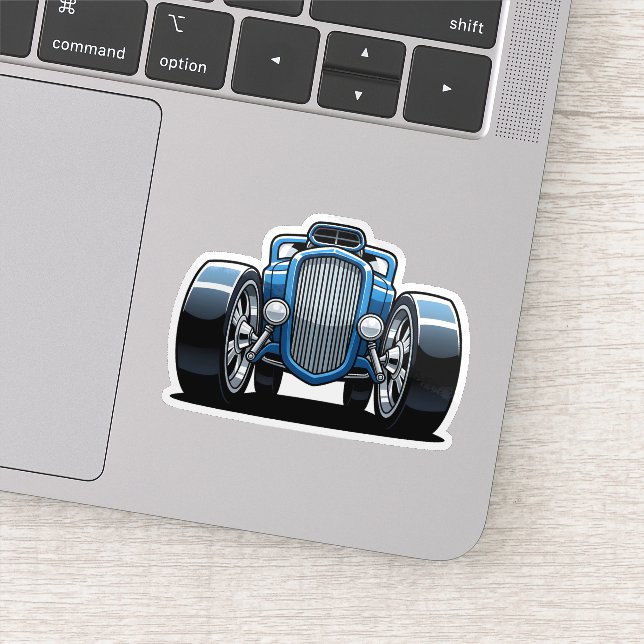 Sticker Toon Hotrod Art  (Détail)