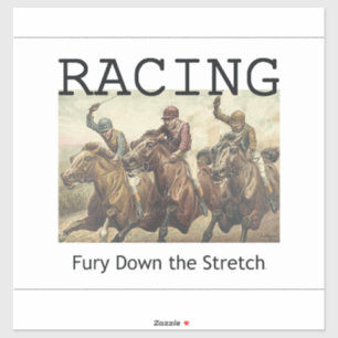 Sticker TOP Course de chevaux