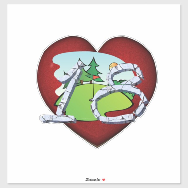 Sticker TOP Golf 18 (Feuille)