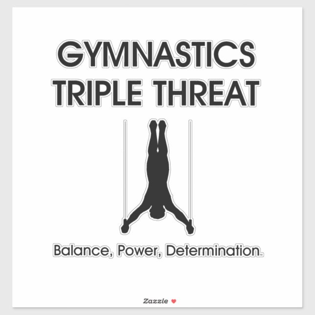 Sticker TOP Gymnastique Triple (M) (Feuille)