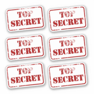 Sticker Top Secret Spy