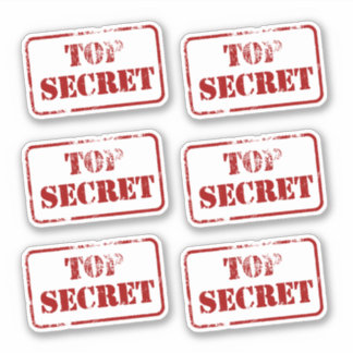 Sticker Top Secret Spy