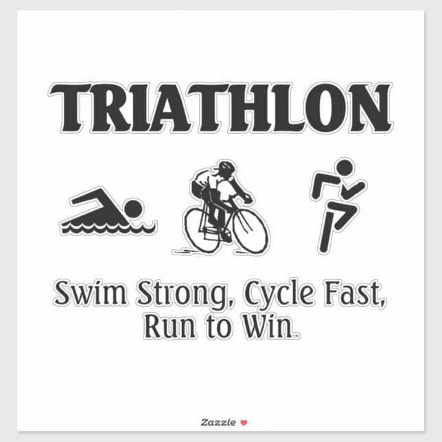 Sticker TOP Triathlon (Feuille)