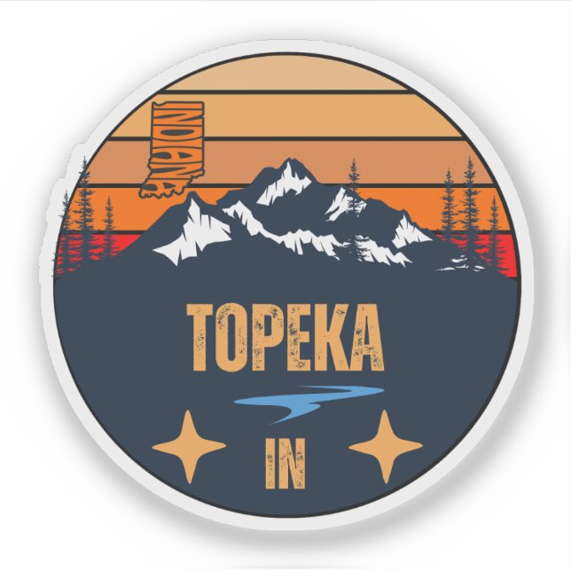 Sticker Topeka, Indiana  (Devant)