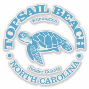 Sticker Topsail Beach (tortue de mer)