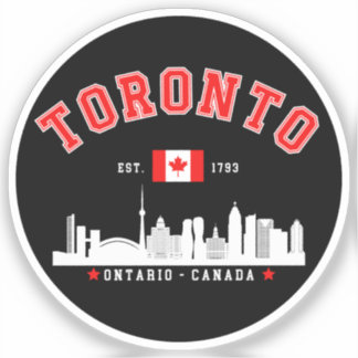 Sticker Toronto Skyline City