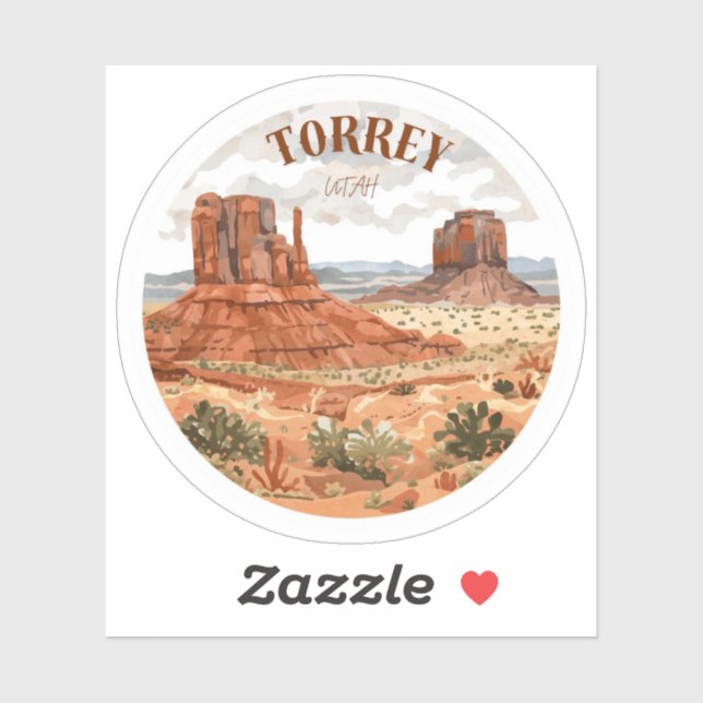 Sticker Torrey Utah  (Feuille)