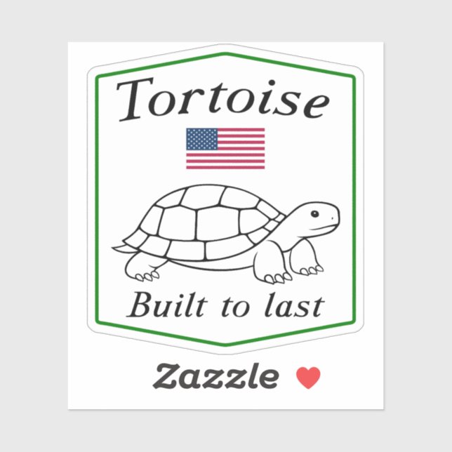 Sticker Tortue : Conçu pour durer (Feuille)