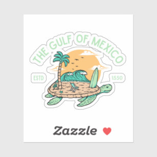 Sticker Tortue de mer mexicaine du golfe du Mexique
