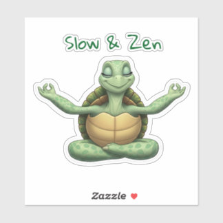 Sticker Tortue de Yoga